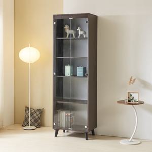 이지-글라스 600-5단 장식장 [ 진열장 ] 유리진열장 피규어장 수납장 다용도수납장 그릇장 쇼케이스