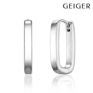 [가이거] 실버 베이직 스퀘어 원터치 링 귀걸이 GISVEE147