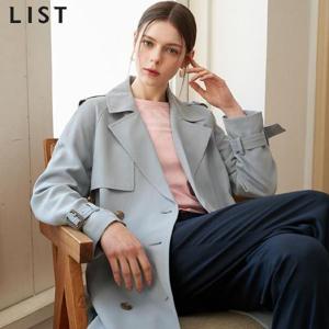 [리스트(LIST)] 레이디 소프트 벨티드 트렌치코트 (택가격: 398000원)