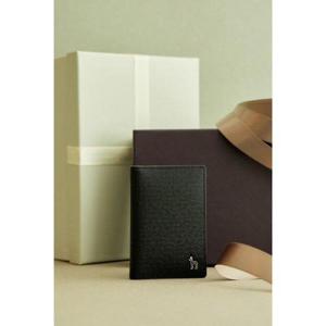 갤러리아_[헤지스ACC]블랙 솔리드 소가죽 카드지갑 HJHO3F615