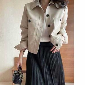 [드넬]레더캠퍼스자켓DWJ23076A