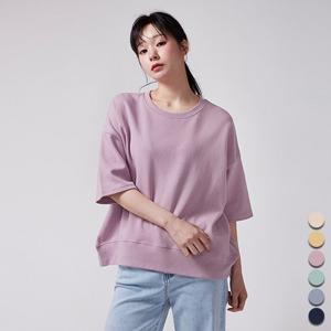 [유니제이] 마시멜로 맨투맨 루즈 반팔티