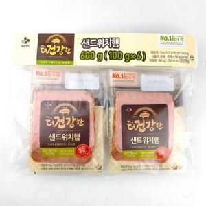 [코스트코] CJ 더건강한 샌드위치햄 600g(100g x 6개) 슬라이스햄