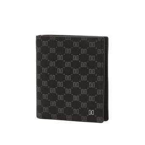 닥스 액세서리 블랙 DD로고 가죽 중지갑 (DBHO6E393BK)