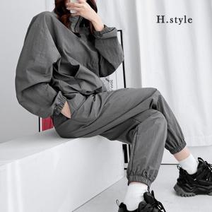 H스타일(MZ)루키아노락반지퍼조거세트/봄신상/남녀공용/트레이닝세트/츄리닝셋트/운동