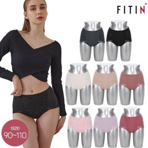 [방송히트]피트인535 빅사이즈 하이웨스트 노라인 레이스 보정팬티 8종 (90~110)