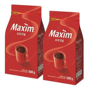 [동서]동서 맥심 오리지날 500g 2개 아라비카 커피원두 블랙 (12558541)