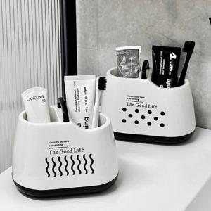 더블스페이스 칫솔꽂이 치약홀더 양치용품정리