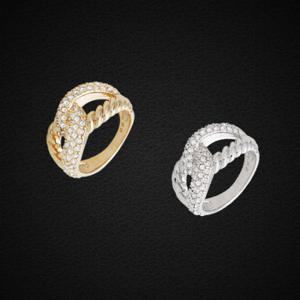 페미닌 14Kgp 화려한 명품 패션 볼드 하객패션 오피스룩 반지 US112_ US116