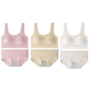 키즈냥 주니어브라 여아팬티세트 초등학생 청소년 스포츠브레지어 브라탑 1단계 노와이 사각드로즈