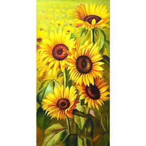 활짝 핀 해바라기 (패브릭) 보석십자수 80x150 (WD09067)