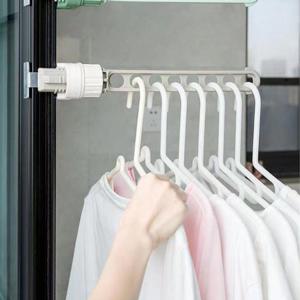 틈새 옷걸이 8구 빨래 베란다 건조대 창틀 미니 소형 원룸 창문 P189