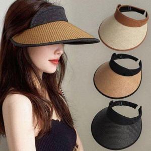 [모노무드]MNO 여성 자외선 햇빛 가리개 차단 모자 라탄 썬캡 썬바이저 여성썬캡 농사 선캡 창모자