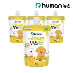 [듀먼] 냠냠 치즈무스 닭고기 80g 4팩