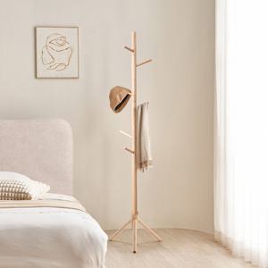 핀란디아 엘라인 원목 삼각다리 옷걸이 스탠드 행거