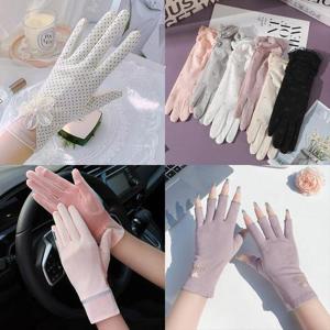 [루즈루나] 여성 레이스 자외선차단 여름 운전장갑 스포츠 손가락없는 손가락 쿨 장갑