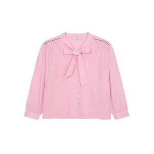 [르샵][르샵(LeShop)] 배색 타이 블라우스 (택가격 89000원)