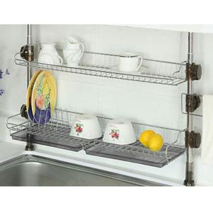 씽크대선반 기둥 씽크선반 600 2단 스텐기둥식기건조대 싱크선