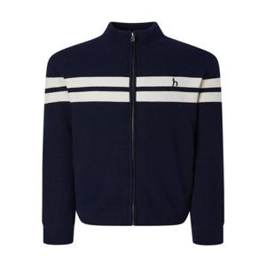 헤지스 남성 [스테디셀러] 네이비 짜임 울혼방 집업니트  (WHSW4D333N3)