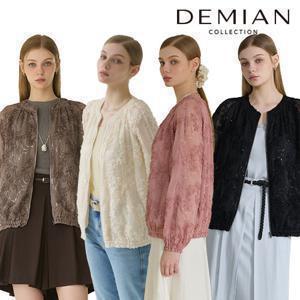 [데미안(DEMIAN)] 26SS 로맨틱 가든 시퀸 Sheer 자켓