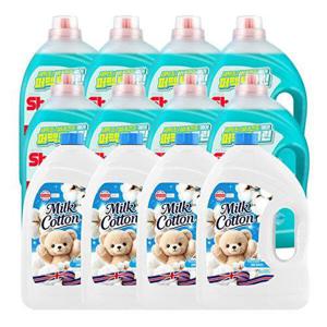 [아토세이프]NEW 쉬슬러 퍼펙트 클린 에이프릴 3.05L 8개 + 밀크코튼 유연제 파우더향 3.06L 4개