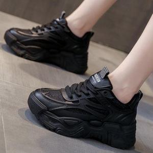 소프달링  여성 5cm 발편한 매쉬 쿠션 키높이운동화 스니커즈 통굽 조깅화 런닝화 워킹화 어글리슈즈 신발