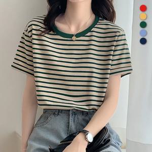 [단독특가] 유니제이 데일리 라반 단가라 라운드 반팔티