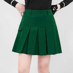 [체스]브데이 여성골프 주름 롱 스커트 여자골프치마 여성가을골프치마 골프플리츠치마