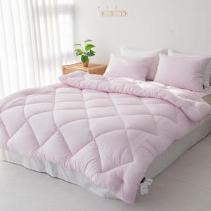 아이닉스 밀크 순면60수 가벼운 호텔침구 사계절 차렵이불 Q