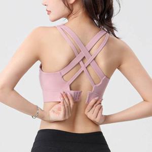 여성 스포츠 X자 후크 브라탑 1P 요가 상의 이너 운동