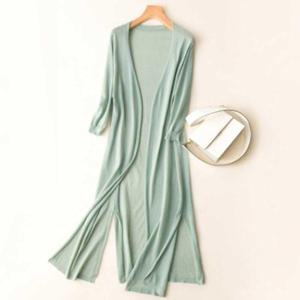 여자옷코디 여자 얇은 롱 가디건 여름 사무실 데이트 패션 코디