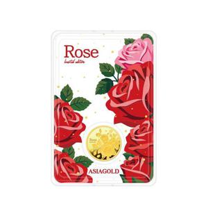 [아시아골드] 장미 24k 순금 잠상 골드바 골드코인 3.75g