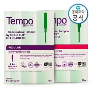 템포 탐폰 유기농 순면 체내형생리대 내추럴 32p