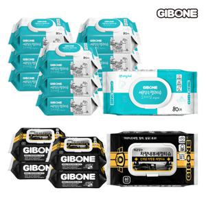 [기본에] 세균닦는 행주티슈 10팩+ 차량 내부 세정티슈 5팩