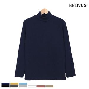 빌리버스 남성니트 폴라티 반목 골지목폴라 BMD053