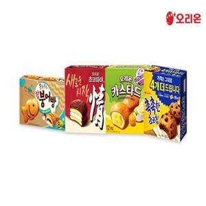 [오리온] 초코파이12p+카스타드12p+참붕어빵8p+촉촉한초코칩16p