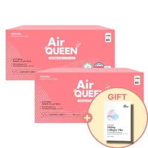 (사은품증정) 에어퀸 오리진 플러스 팬티라이너 40Px2팩(총 80P) 대용량