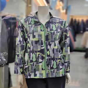 [이헌영]중년 마담 봄 프린트 지퍼가디건