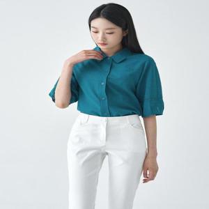 [지센]솔리드 스탠카라 블라우스 LCWSO527_TE