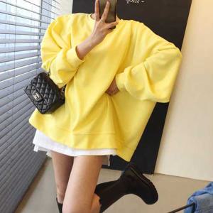 아이미마인 / 아홉 컬러 오버핏 무지 베이직 맨투맨 (9color)