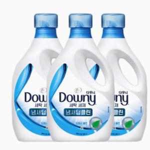 다우니 세탁세제 냄새딥클린파워1.9L용기(겸용)3묶음 WD92B9D