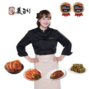[미금치 율무김치 4종 / 총 10kg]포기김치 6kg+총각김치2kg+파김치1kg+오이소박이1kg