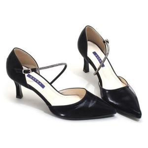 갤러리아_세라 여성 백화점 수제화 사틴스판 스트랩펌프스 스틸레토힐