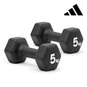 [홈앤단독비밀특가]아디다스 육각 아령 5kg 세트 덤벨 홈트 홈트레이닝 근력 운동 기구 용품 상체