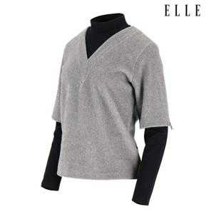 [엘르골프]레이어드형 모크넥 티셔츠 (여) 6J85402-932_CJ