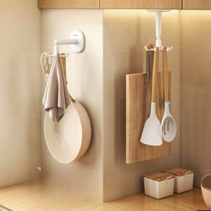 무타공 회전 걸이 주방선반 다용도 벽부착 수납 WFKKJAF