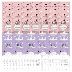 [습기제로] 제습제 습기제거제 60종 세트(제습제 40개+옷커버 20개)
