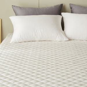 60수사틴 순면 침대패드 명품호텔침구LK라지킹 화이트