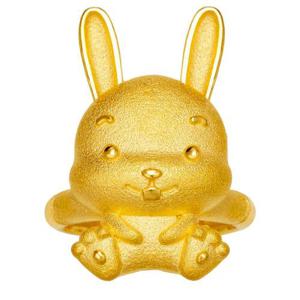 [한국금다이아몬드] 아기 순금 토끼 돌반지 24K 1.875g 돌잔치 100일 선물