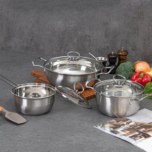 [홈앤Best] 에브리빙 플라이스 IH스텐레스 냄비 6종세트(16편+18양+24전 뚜껑3P포함)